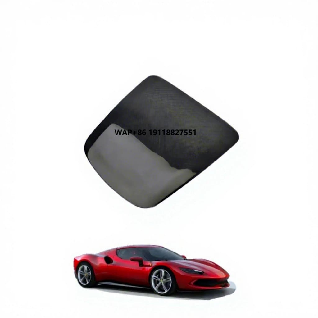 OEM Full Dry Carbon Fiber Car  Accessories  Engine Hood Cover Panel  Kits for  296 GTB 2021+