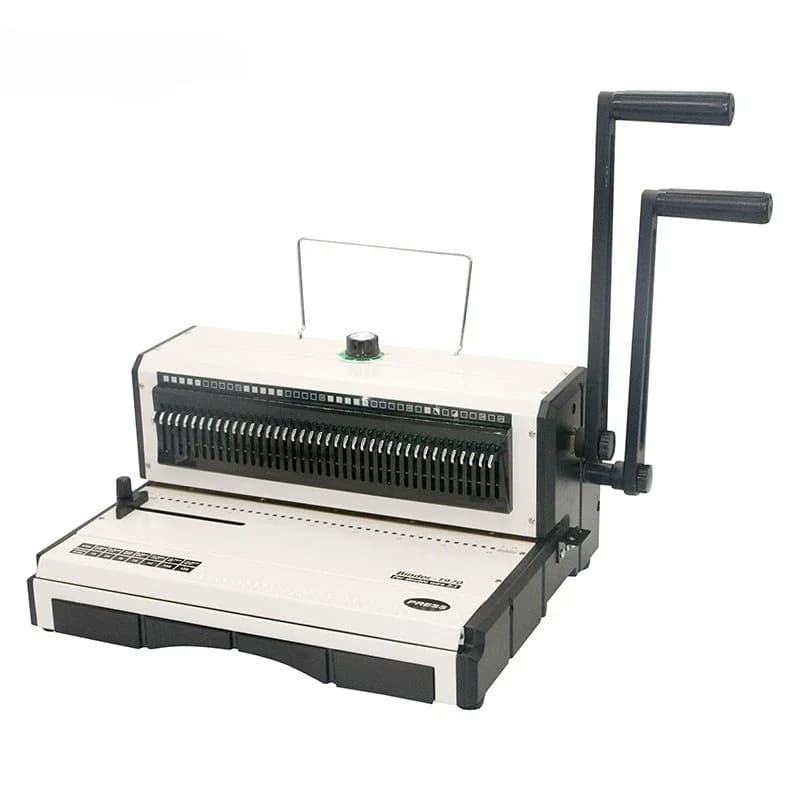 Double coil punching binding machine, iron ring punching binding machine