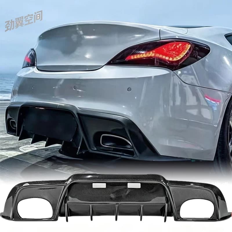 Rear Bumper Diffuser Lip Body Kit for Hyundai Coupe, Car Exterior Mod Parts