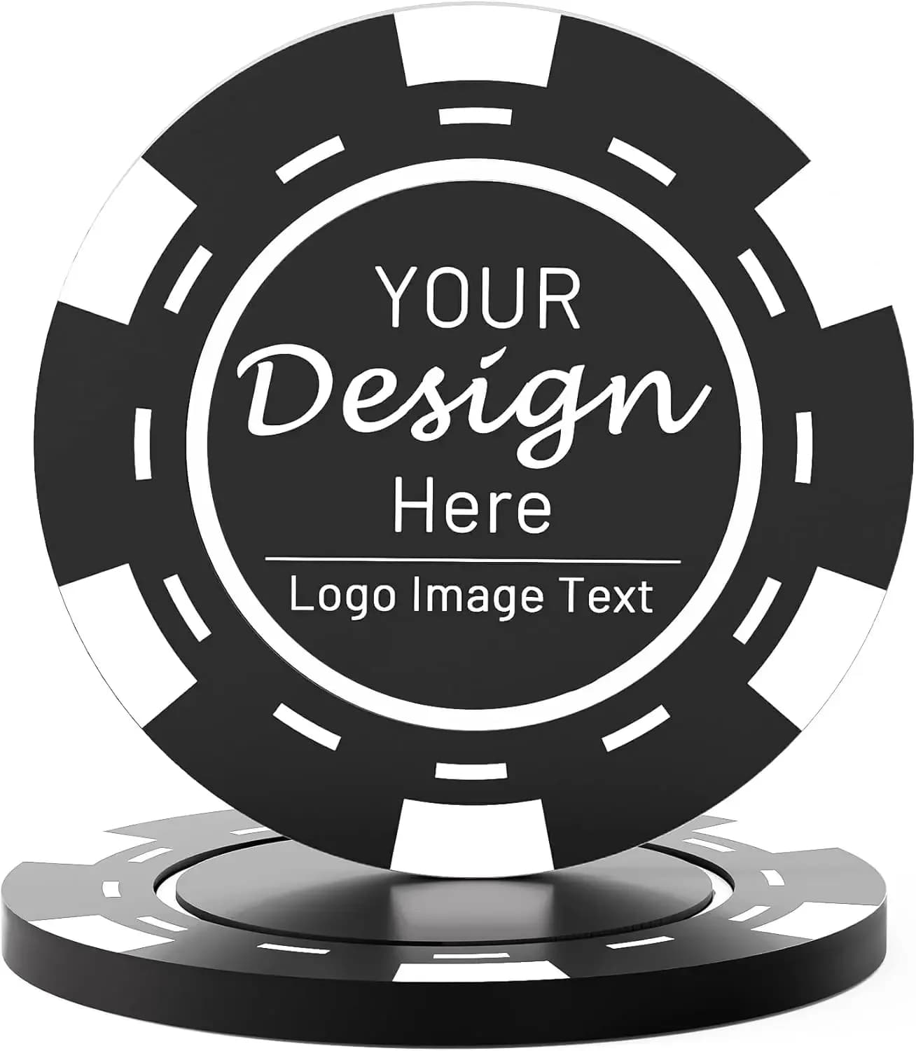 100pcs Custom Badges Plastic Poker Chips Drink Token Personalized ImageText K‌Í‌ds Reward Tóy Póker Chips for Business Cards