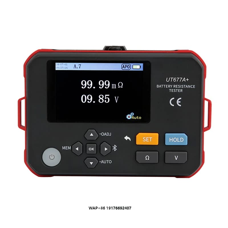 Portable electrical measurement of voltage and internal resistance online testing instrument