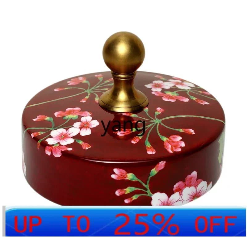 lmm Luxury Living Room Storage Storage Tank European Style Ceramic Cover Altar Crafts Ornaments