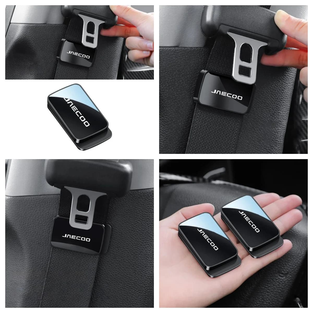 Jaecoo Magnetic Seat Belt Stabilizer Anti‑Collision Noise Reduction Fixer Fit Chery S5 O5 E5 C5 PRO PHEV Tiggo 5 8 7 Arrizo X70