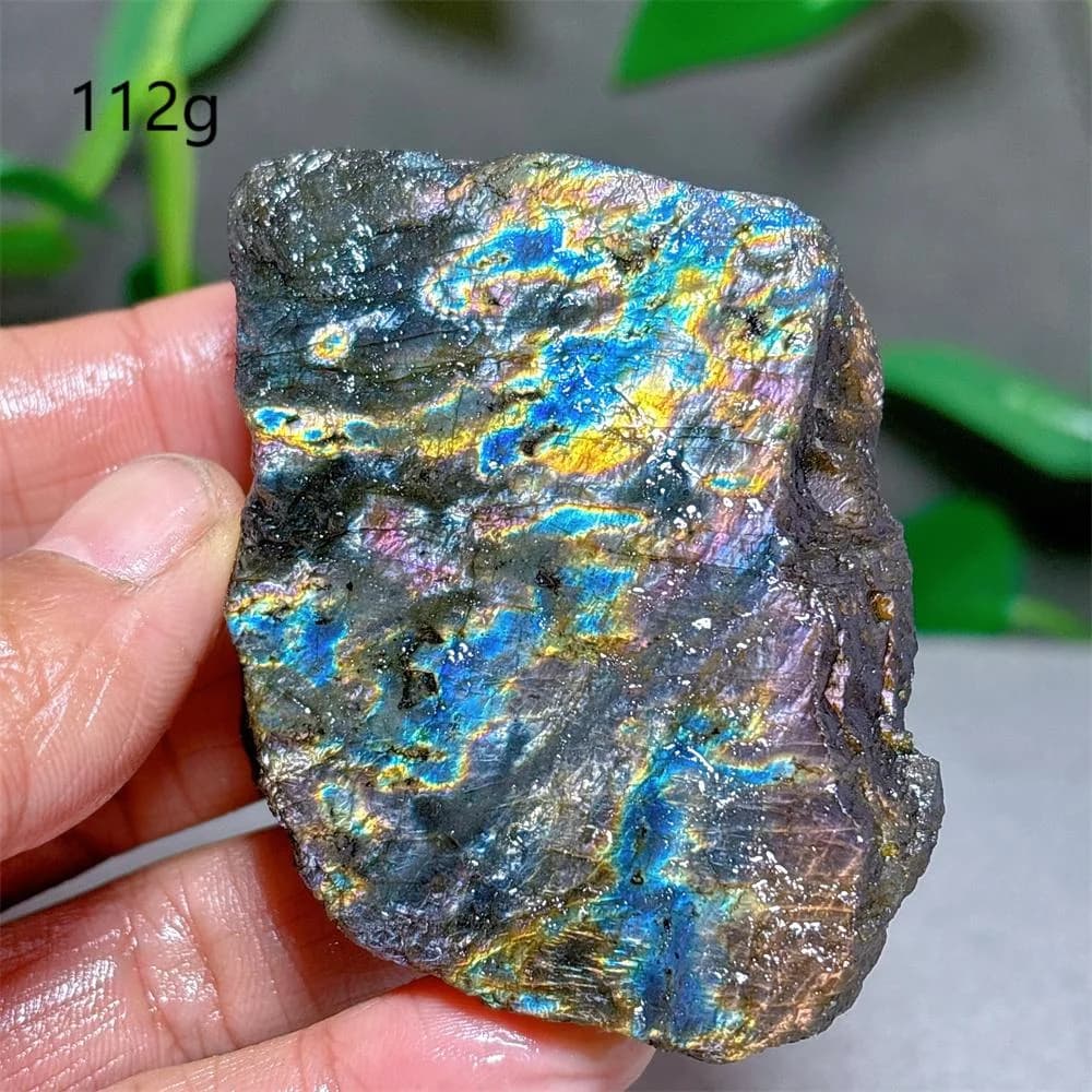 Rainbow Labradorite Raw Specimen Crystal Natural Stone Quartz Stone Minerals Home Garden Decoration Reiki Energy Healing Luck