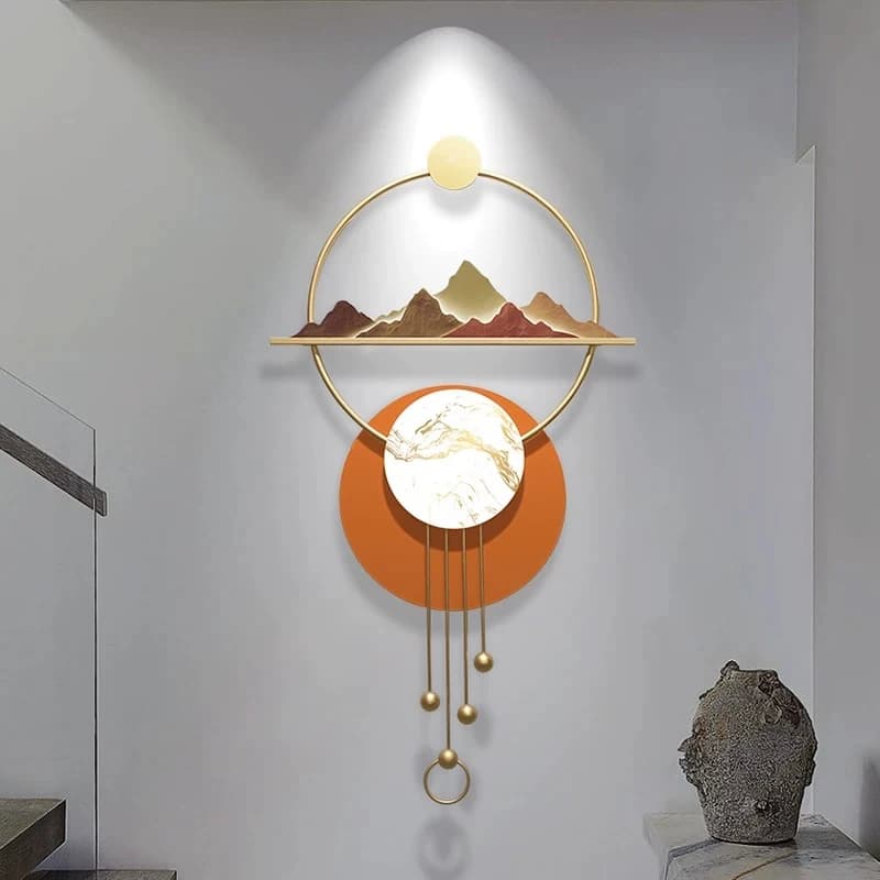 Gold Cool Wall Clocks Living Room Luxury Large Vintage Wall Clocks Creative Bedside Relojes De Pared Home Decoration Items