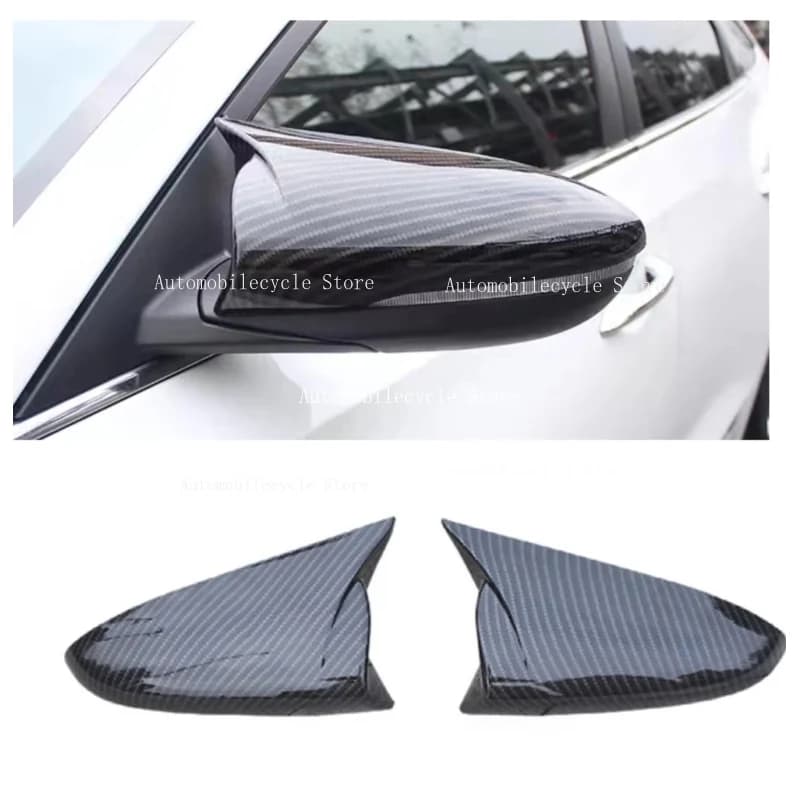 Rearview Side Mirror Cover For Hyundai LAFESTA I20 I20N BAYON 2020-2023 Car Sticker Wing Cap Exterior Door Case Trim Carbon Auto