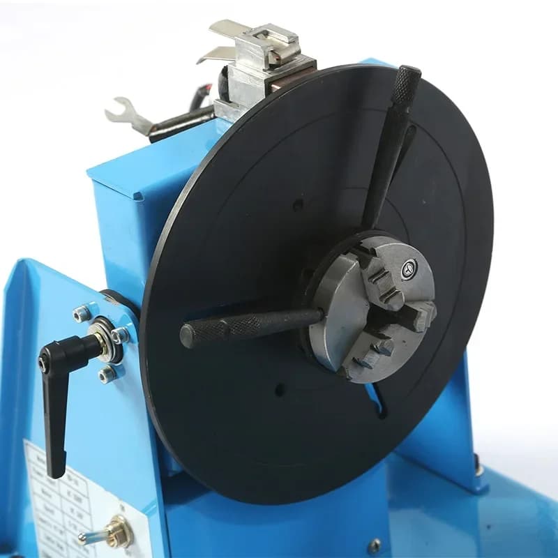 Hot sales 80mm Chuck + HD-10 Mini Welding Positioner Turntable 3 Jaw Lathe Chuck Welding Table semi-automatic welding