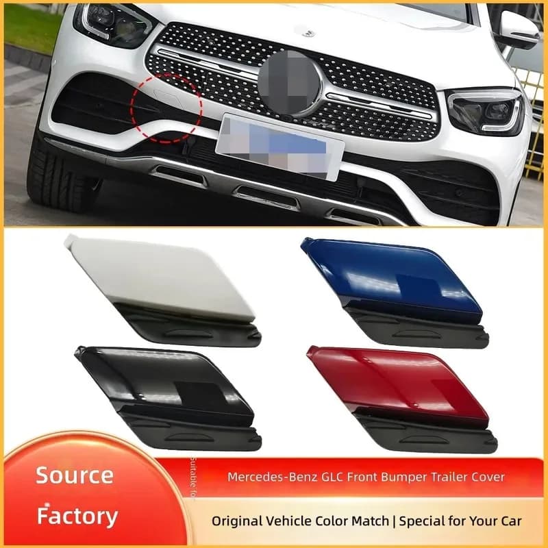 for Mercedes Benz GLC Class 2020-2023 Front Bumper Tow Hook Cover Traction Hole Cap Plug Replacement 2538856604