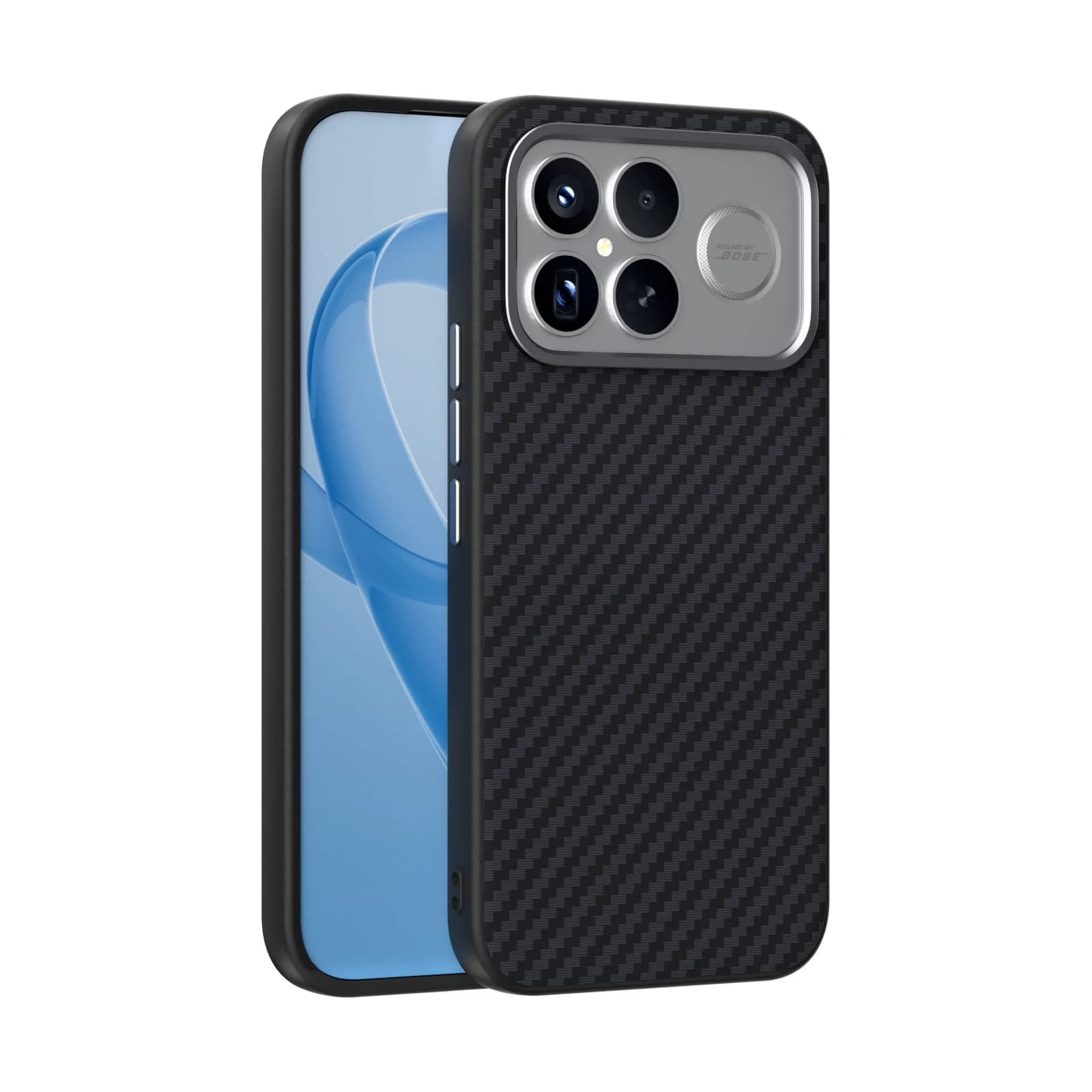 For Xiaomi Redmi K90 Pro Max Magsafe Case Wireless Charging Carbon Fiber 2C Pattern Camera Circle Mobile Phone Cases Cover