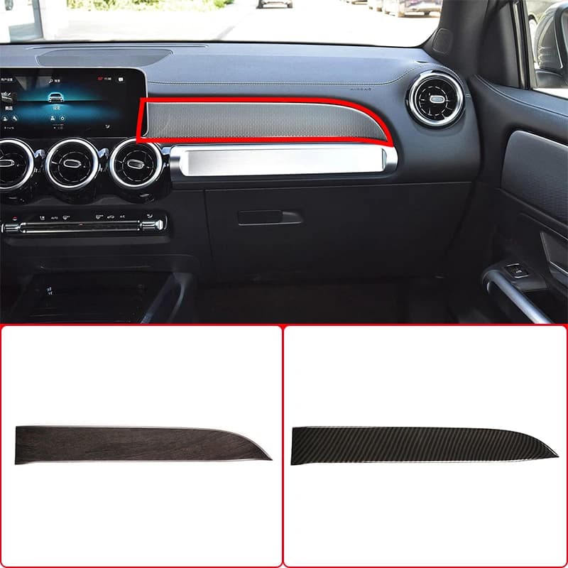 ABS Car Copilot Dashboard Panel Cover Trim For Mercedes Benz GLB Class X247 GLB180 GLB200 GLB220 GLB250 AMG CLB35 2020-2025