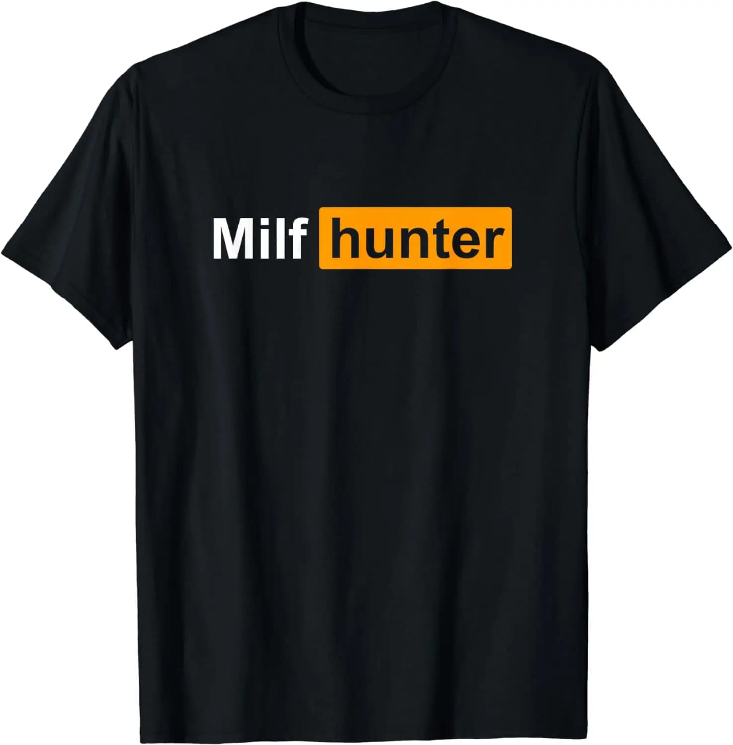 New Arrival Mens Clothes Tee Shirt Homme Graphic T-Shirts Men Tshirt MILF Hunter Funny Adult Humor Joke for Men Who Love Milfs