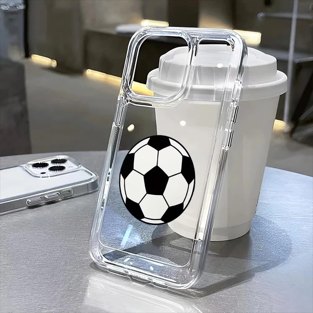 The transparent football case is suitable for iPhone 16, 16 Pro, 16 Pro Max, 16 Plus to iPhone 11, 12, 13, 14 15 series.