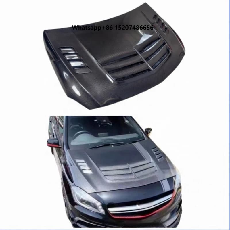 Carbon Fiber Car Engine Cover Auto Hood A-Class W176 2012-2018