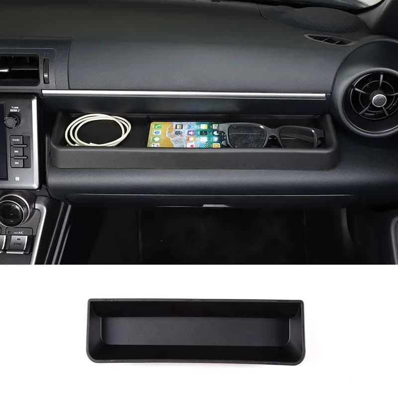 For Toyota 86/Subaru BRZ 2022+ Car Console co-driver Dashboard Storage Box Anti Skid Pad TPE Concentrated storage LHD