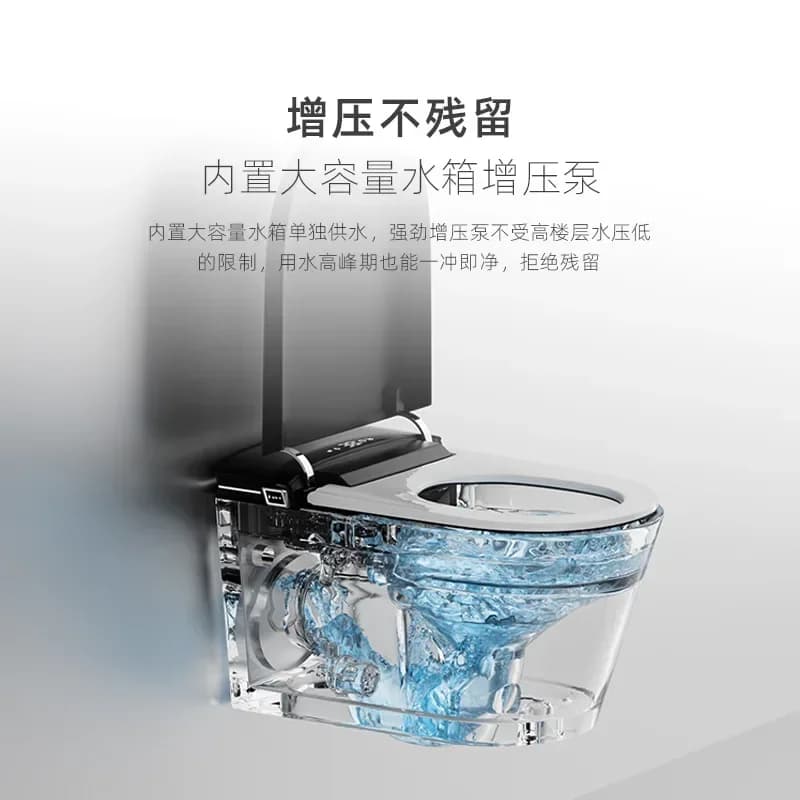 Wall mounted smart toilet