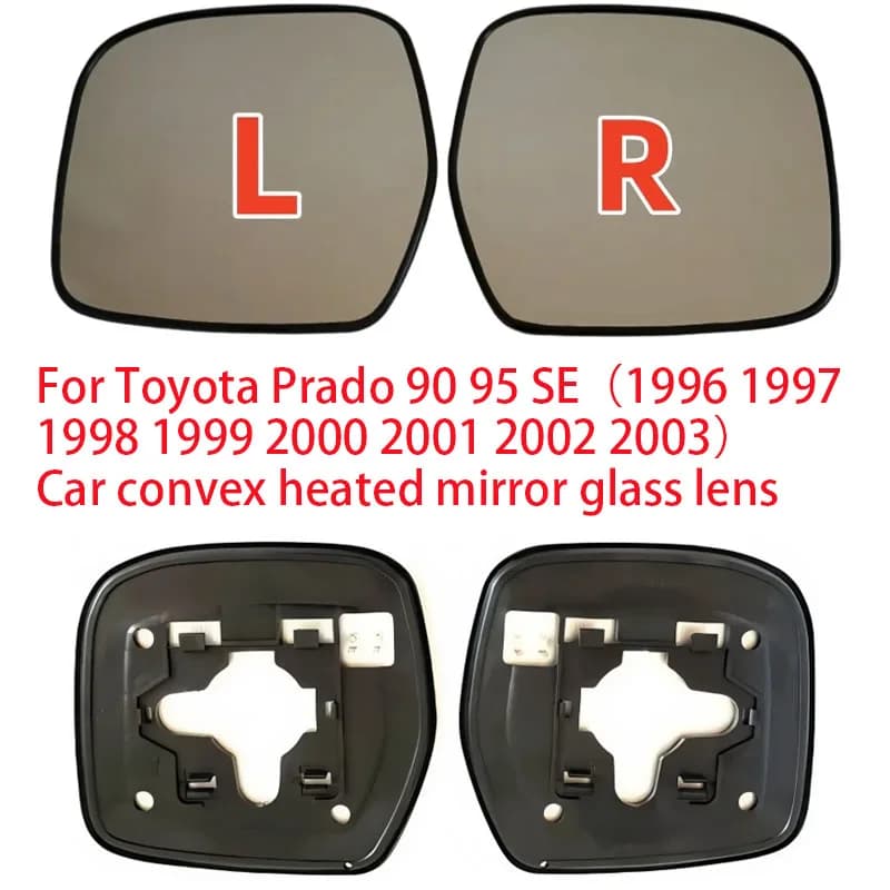 For Toyota Prado 90 95 SE / 1996 1997 1998 1999 2000 2001 2002 2003 Car Convex Heated Mirror Glass Lens Left or Right