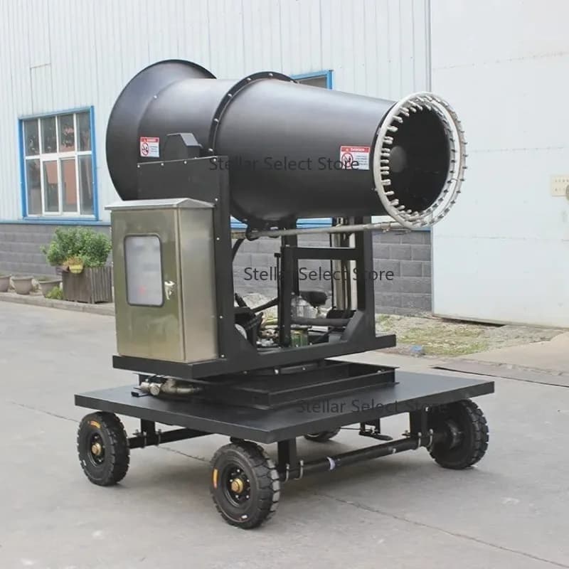 High Elevation Agricultural Sprayers Coal Mine 80m Tralier Mobile Fog Cannon For Dust Control