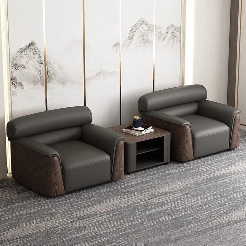 New Office Sofa Business Rest Area VIP Reception Bank Meeting Room Company Sofa Coffee Table Combination