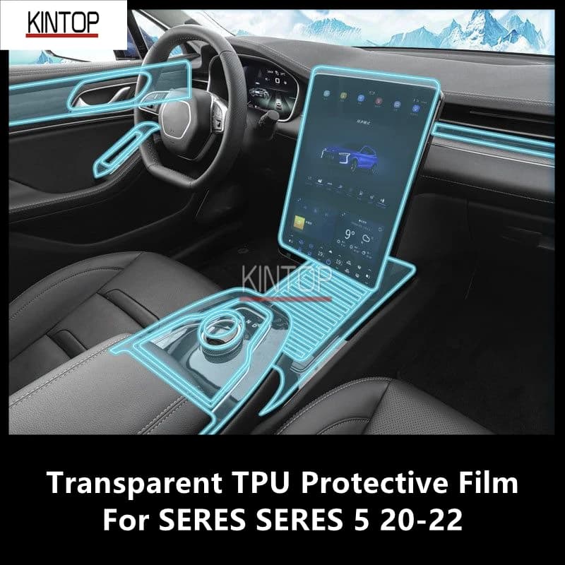 For SERES SERES 5 20-22 Car Interior Center Console Transparent TPU Protective Film Anti-scratch Repair Film Accessories Refit