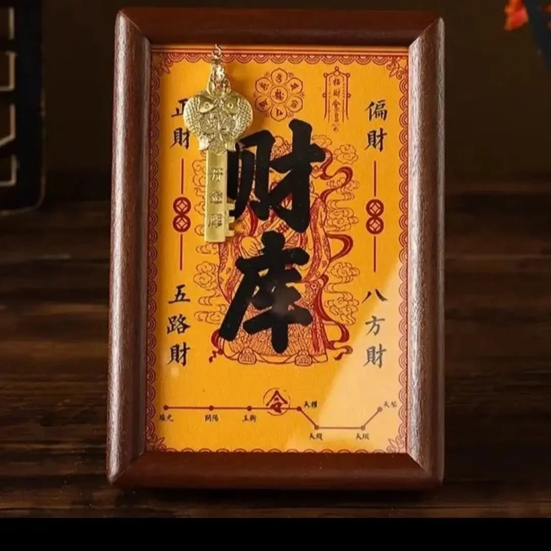 Huang Caishen Opens The Treasury The Treasury Photo Frame Office Twelve Zodiac Signs Gold Key and The Home Decoration