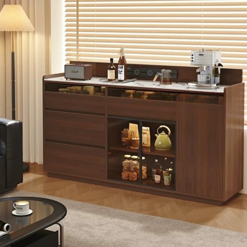 Solid Wood Cabinets Space Saving Storage Unit Vintage American Cabinets Bedside Table Muebles Almacenamiento Room Furniture