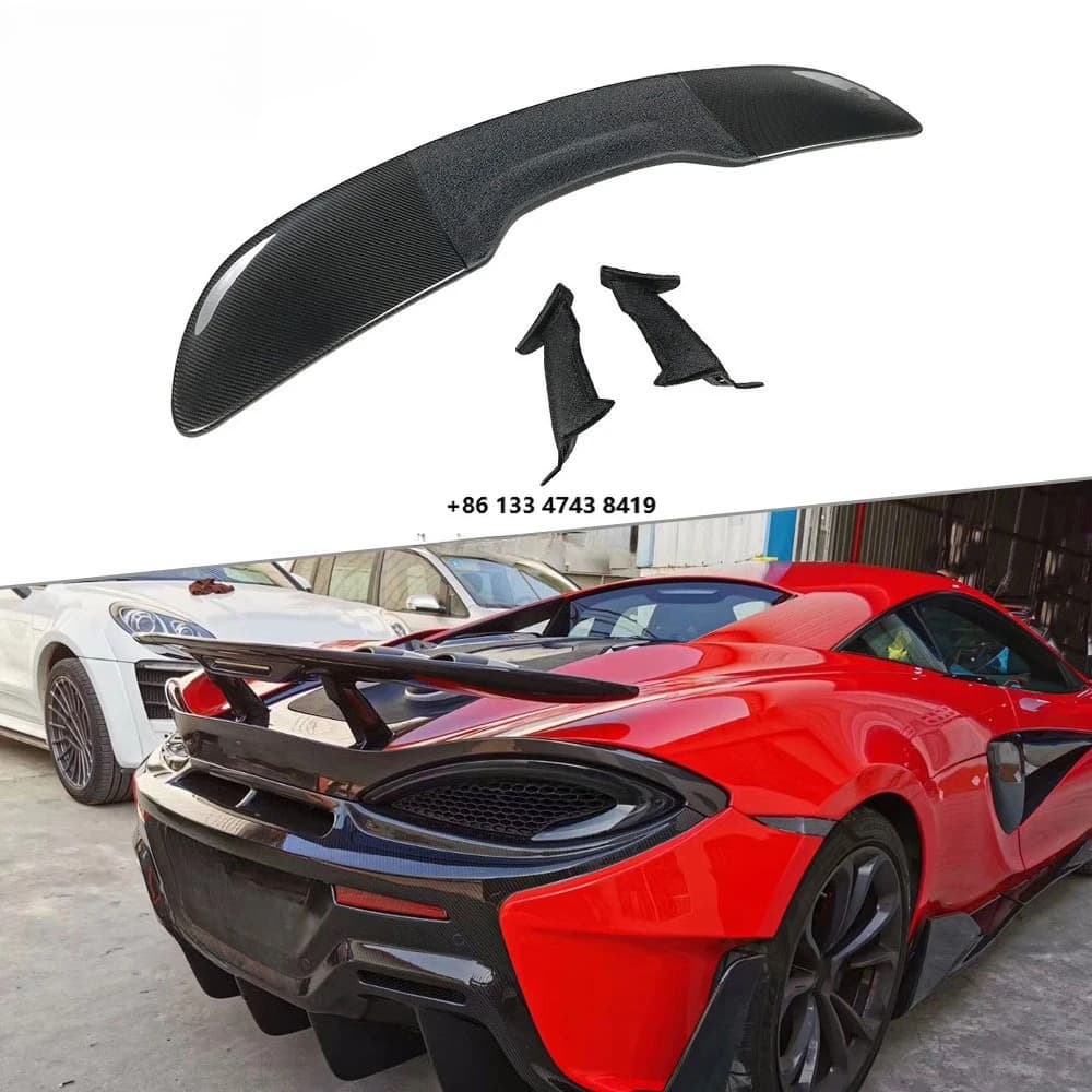 540C 570S 570GT 600LT Dry Carbon Fiber Rear Spoiler Racing Rear Wing
