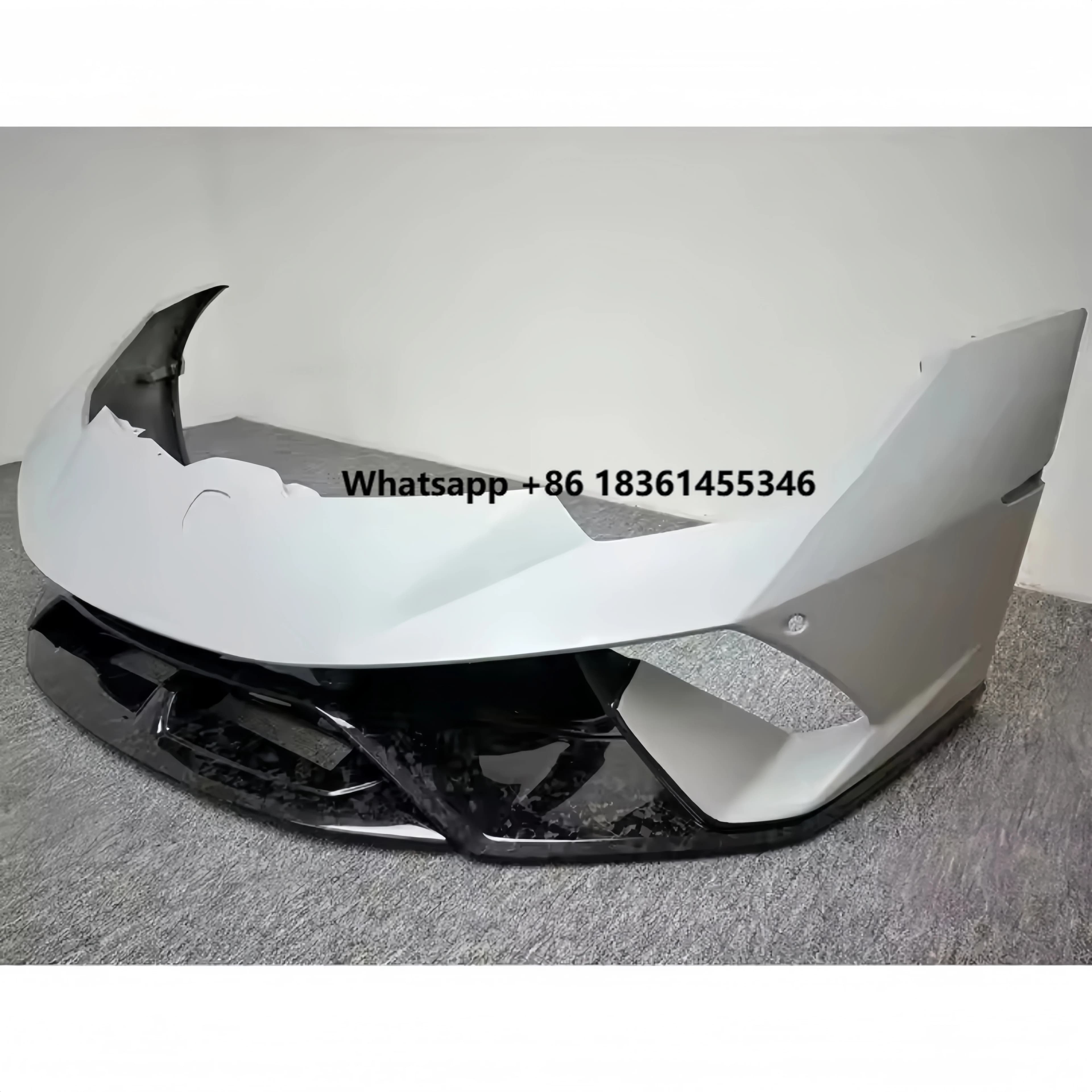 Suitable for LP580 LP610 Modified P-style Bumper with Dry Carbon Fiber Front Bumper and Car Accessories