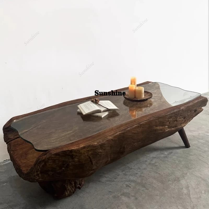 Modern Wood Coffee Table Decoration Wood Luxury Nordic Waterpoor Coffee Table Living Room Aesthetic Quality Couchtisch Furniture