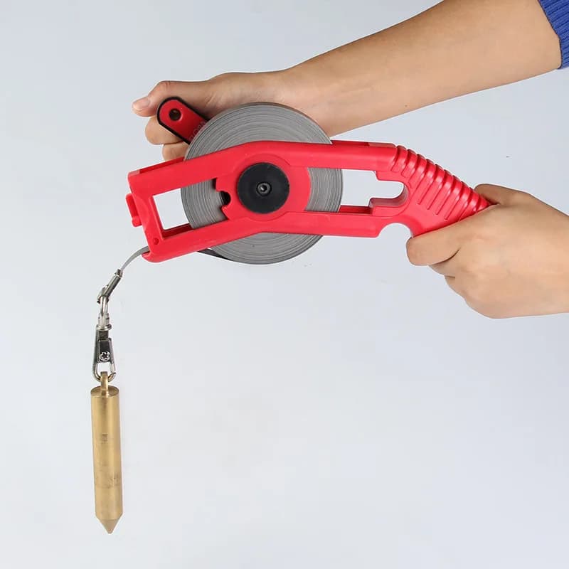 Stainless Steel Dipstick 30-50 Meters, Pure Copper Head Rust-proof and Electricity-proof, Marine Measuring