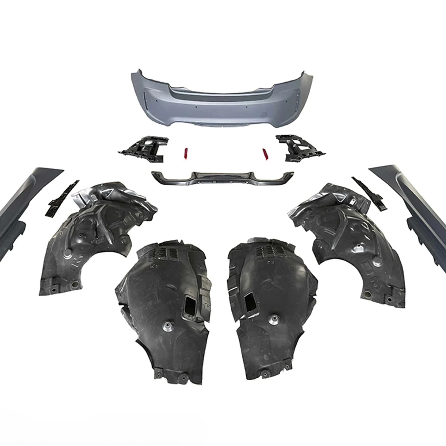 For  F22 F23 M2C Style Car Bumper Front Lip Rear Diffuser Side Skirt Vents Spoiler Wide Body Kit