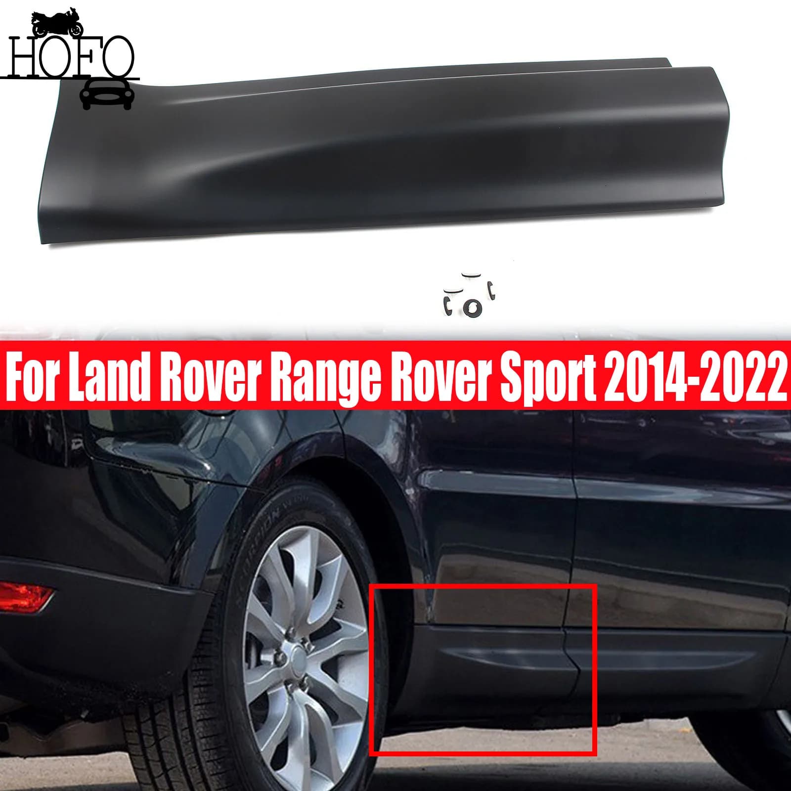 For Land Rover Range Rover Sport 2014-2022 Rear Left Right Door Side Moulding Trim
