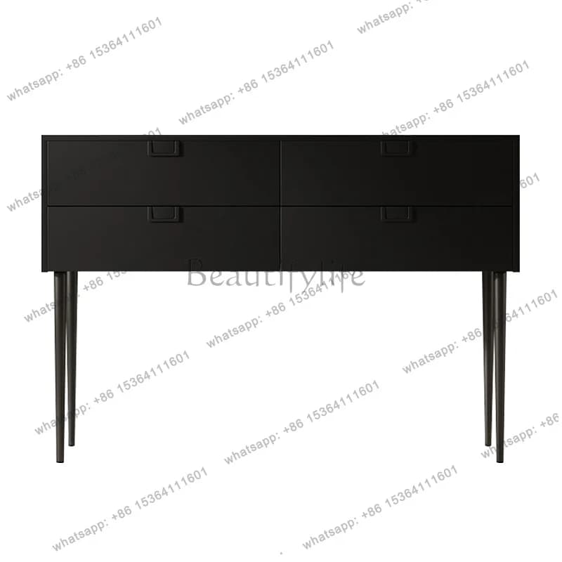 YJ French Premium Console Table With Storage Rustic Unique Rectangle Console Table Living Room Porch Wohnzimmer Tisch Furniture