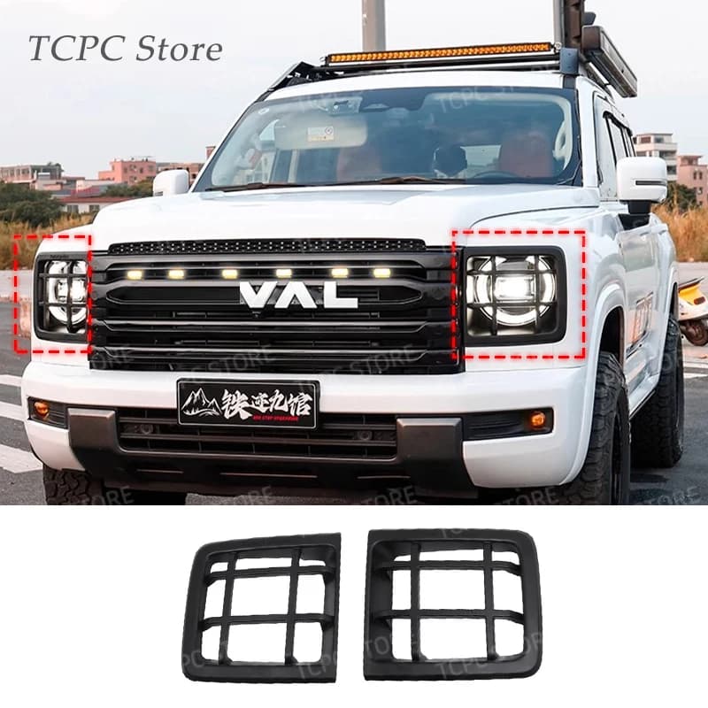 For Great Wall GWM Haval H9 II 2024 2025 2nd Gen Car front Fog Light Tail Light Lamp Decoration Cover Headlight Trim Frame