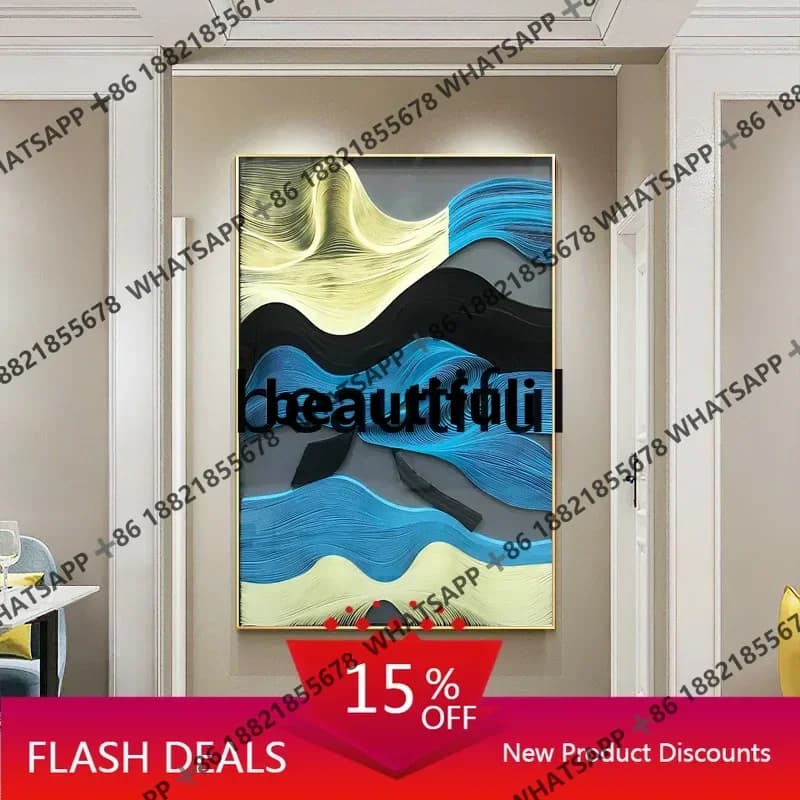 zJ Paper art object modern simple entrance corridor hanging painting study hotel art mural