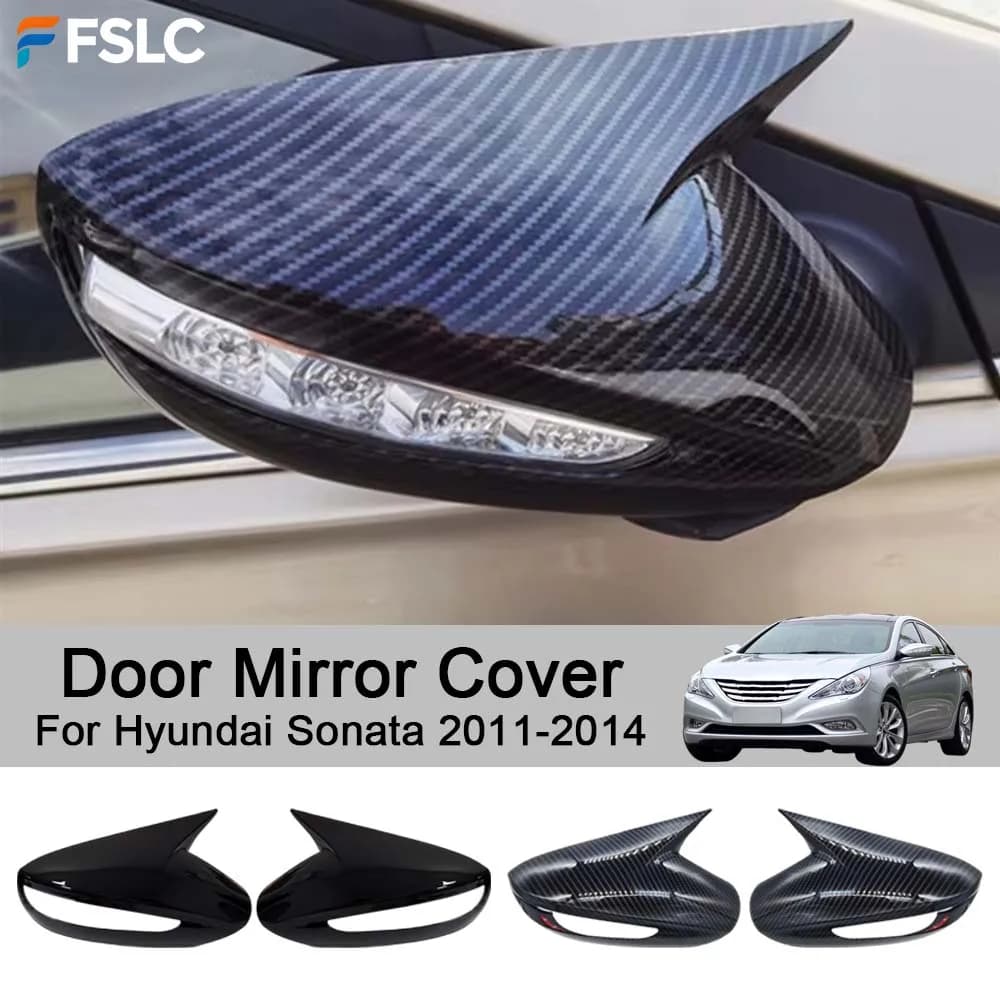 Car Rearview Accessories Door Mirror Cover For Hyundai Sonata 2011-2014 Car Exterior Decoration Upgrade Modify A Car