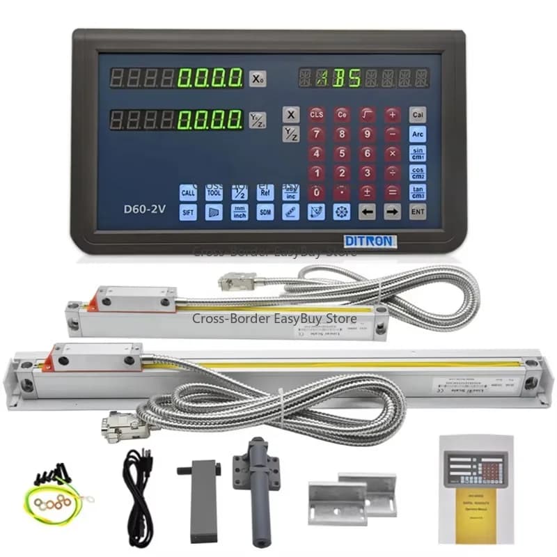 2/3 Axis Digital Readout Mon-itor Electronic Measuring Instrument with 0.005mm Linear Glass Scale Encoder Ruler Sensor