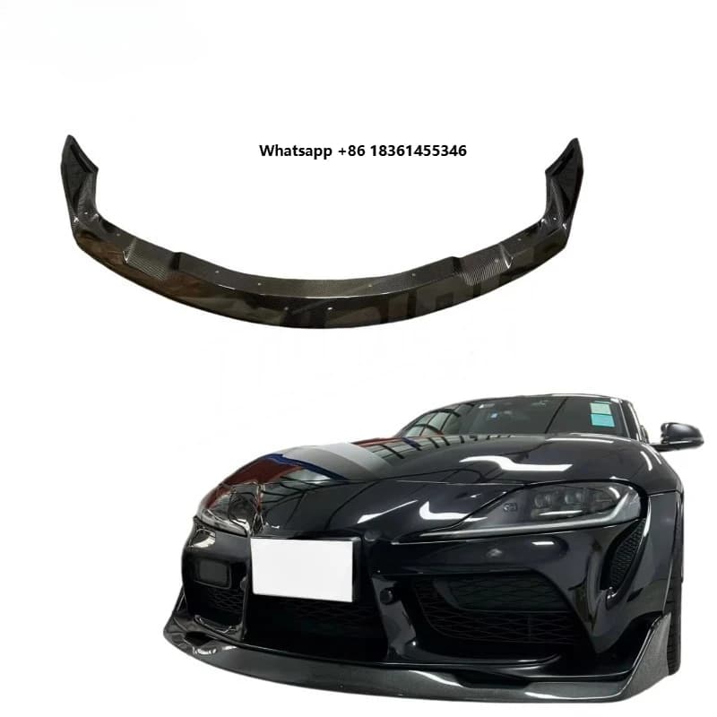 For Supra A90 A91 MK5 2019-IN Exterior Upgrade Perfect Fitment Car AG Style Carbon Fiber Front Lip Body Kit