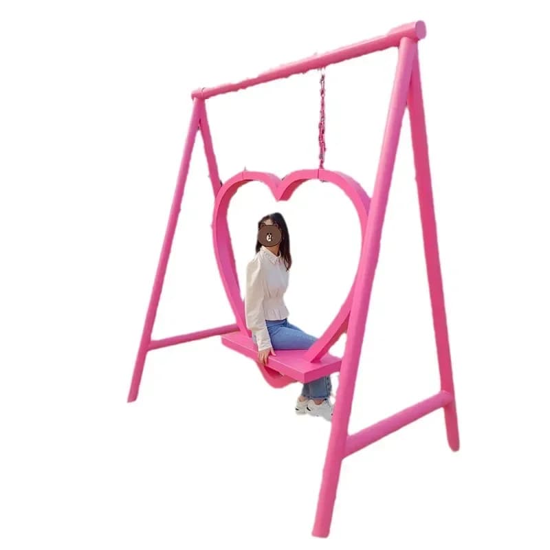 Outdoor FRP Internet celebrity seat clock in photo sculpture