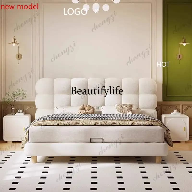 M138 Decoration Double Bed Accessories Frame Freeshippings Loft Double Bed Queen Bunker Camas De Dormitorio Furniture
