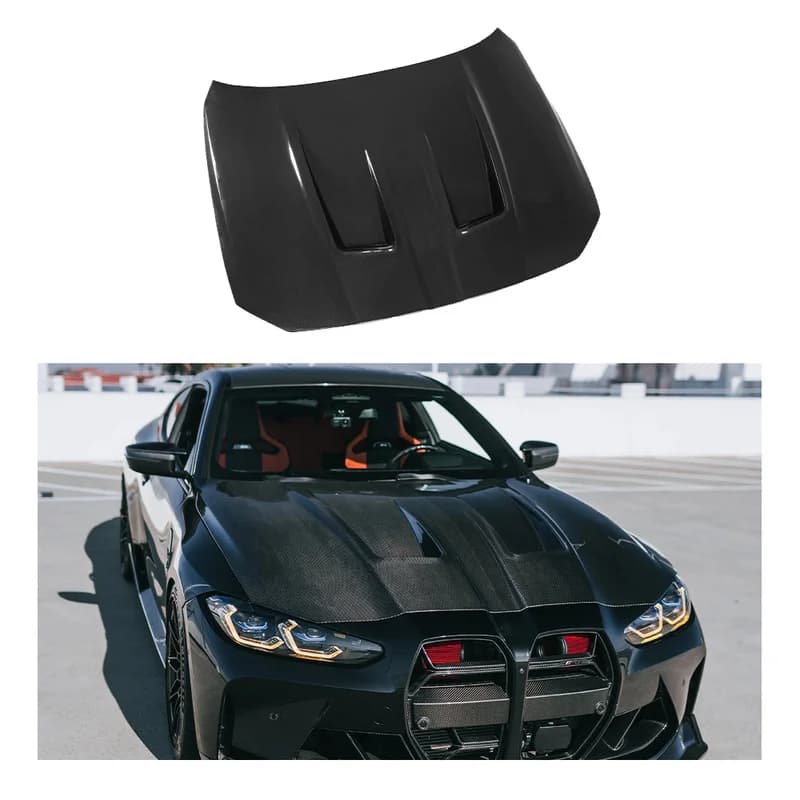 Hot Selling Lightweight Carbon Fiber Front Hood Exterior Replacement Tuning Sport for G80 G81 M3 G82 G83 M4 Competition 2020-26