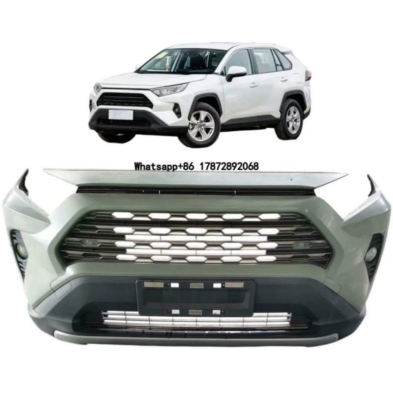 High-quality for RAV4 Complete Bumper with Headlight Grille, Radiator, radar and Electronic Fan Removal Parts