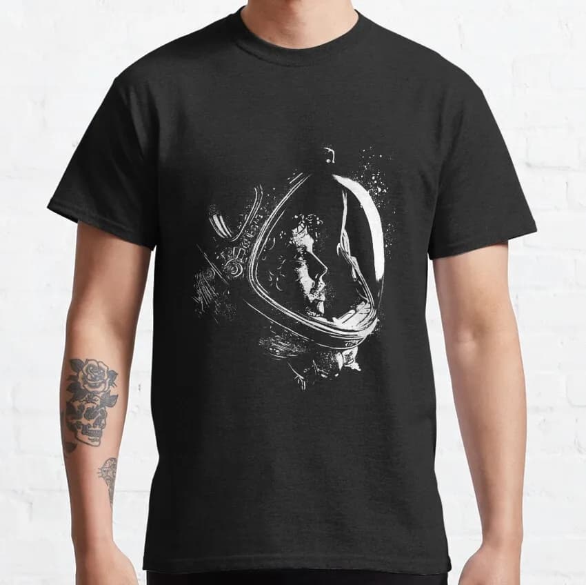 Ellen Ripley Alien Movie Graphic T‑Shirt Vintage Sci‑Fi Horror Xenomorph Print Tee Unisex Short Sleeve Casual Streetwear S-6XL