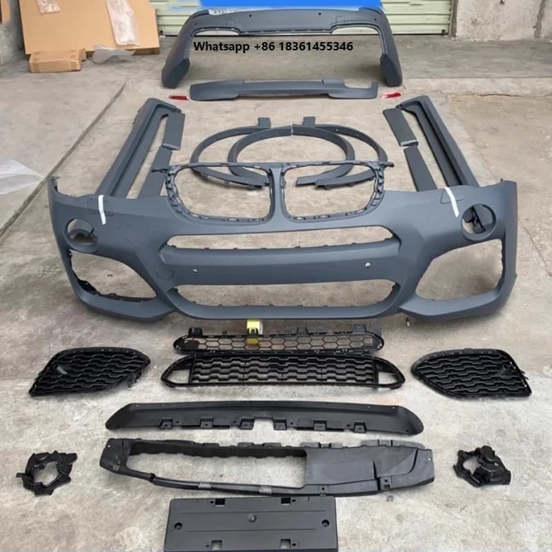 Car Accessories Front Rear Bumper Side Skirts Wheel Eyebrow for X3 F25 X4 F26 Modified Car Body Kit