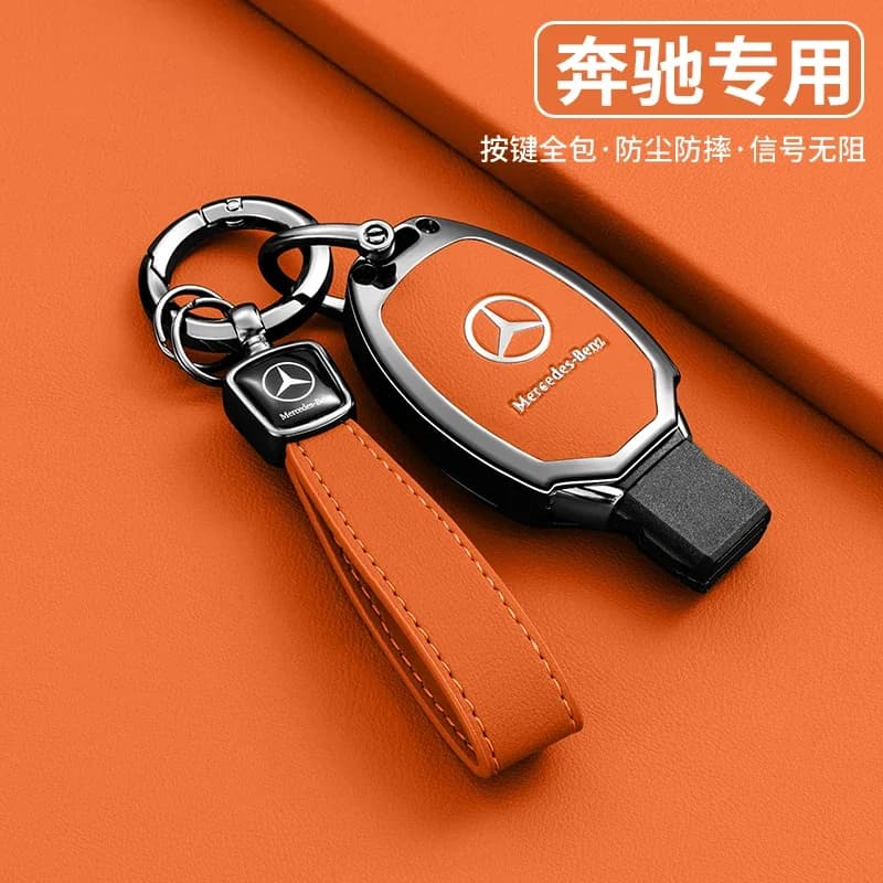 Car Zinc Alloy Key Case Bag Metal Key Shell For Mercedes-Benz A B C E G S V Class GLA GLC GLE GLK Vito Sprinter SL SLK Viano ML