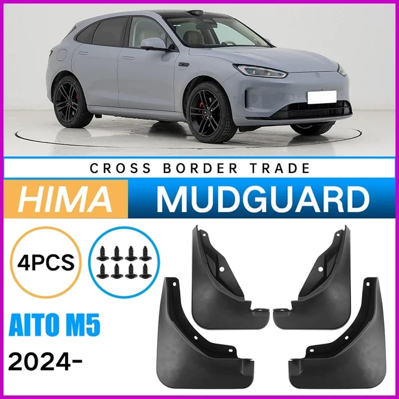 Mudflaps Mudguards Fit for Aito M5 2024 Mudguards Tire Fenders Mud Flaps Wheel Guards Accessories 4x Tyre
