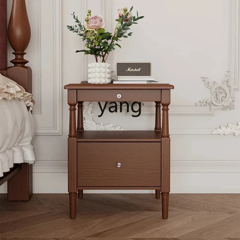 LMMMaster Bedroom 40cm Wide Solid Wood Bedside Storage Cabinet