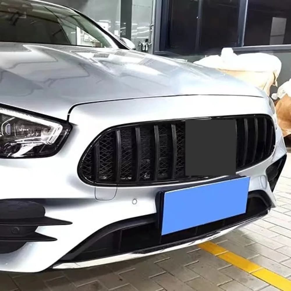 For Mercedes E Class W213 C238 A238 2020+ Radiator Grid Bumper Grille W213 Grille Black/Silver GTR Panamericana Front Grill