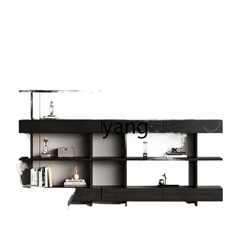 LH  Office Wall-Mounted Floor Storage Rack Multi-Layer Display Cabinet