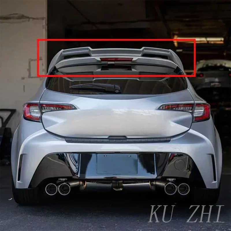 For Toyota Corolla Hatchback 2019-2022 Rear Roof Tail Spoiler Primer Black Car Styling Rear Wing Decoration Accessories