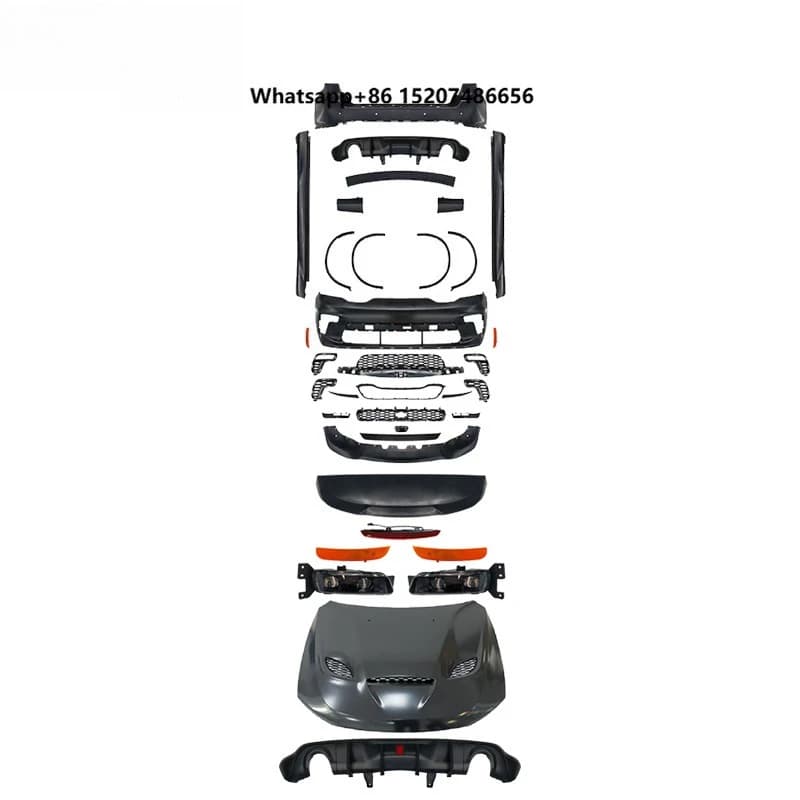 Upgrade  Auto Front and Rear Bumper  Front Lip Plastic Auto Parts